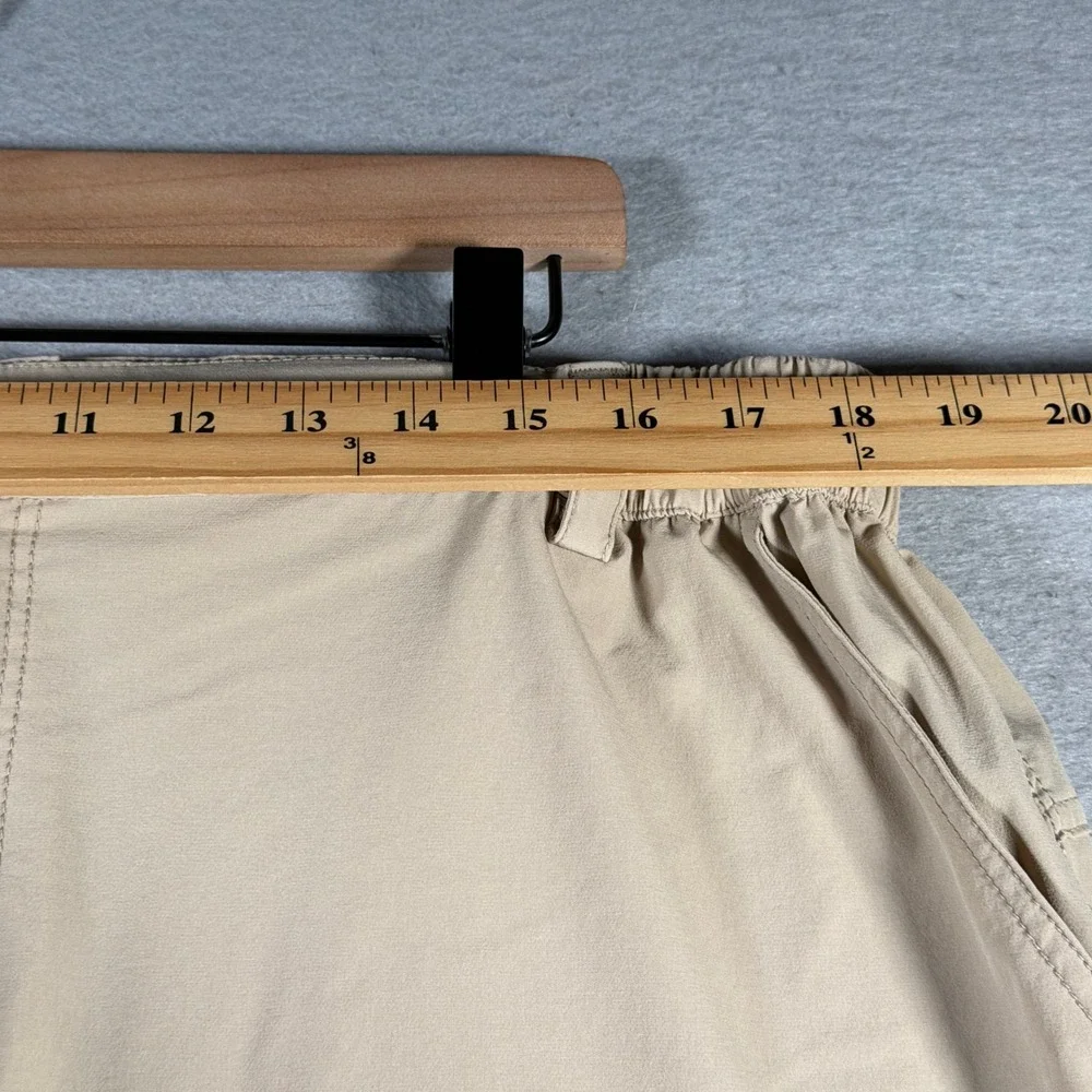 Willit Mens Cargo Hiking‎ Shorts XXL Khaki Tan Nylon Spandex Stretch Quick Dry